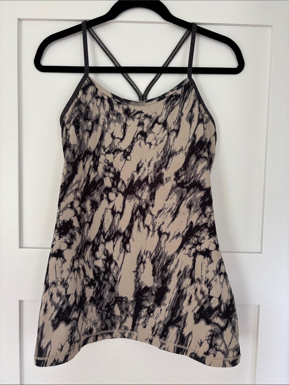 Lululemon Marble-Print Tank Top - Beige/Black